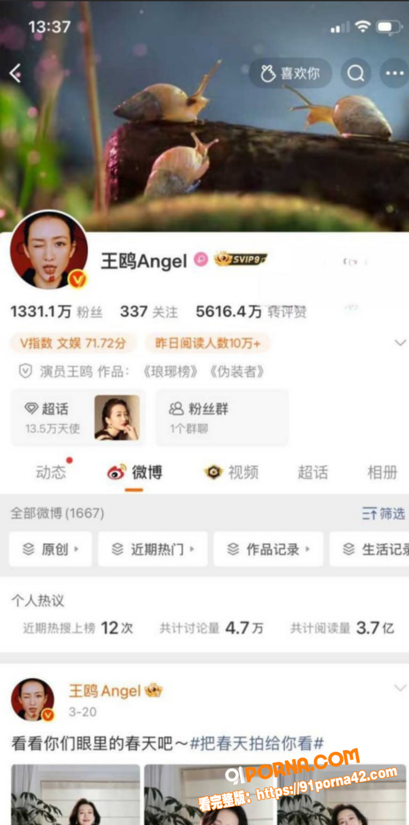 内娱女演员 王鸥 与何九...（3）