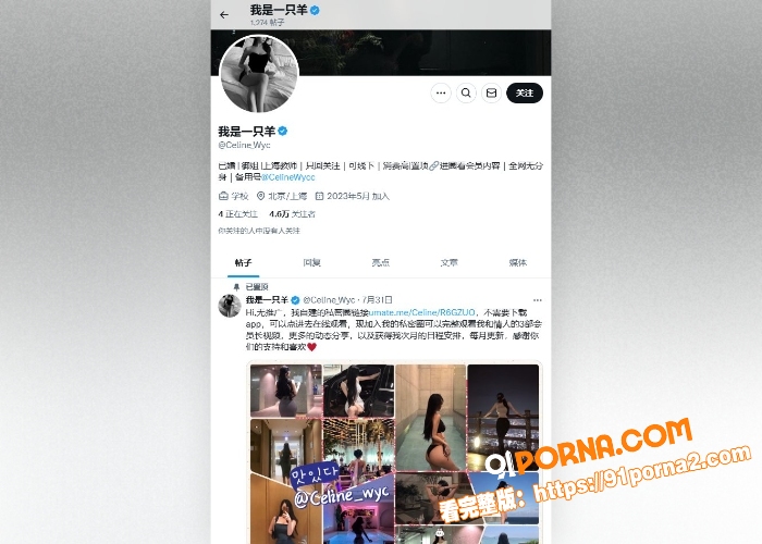 推特赛博网黄 我是一只羊...（1）