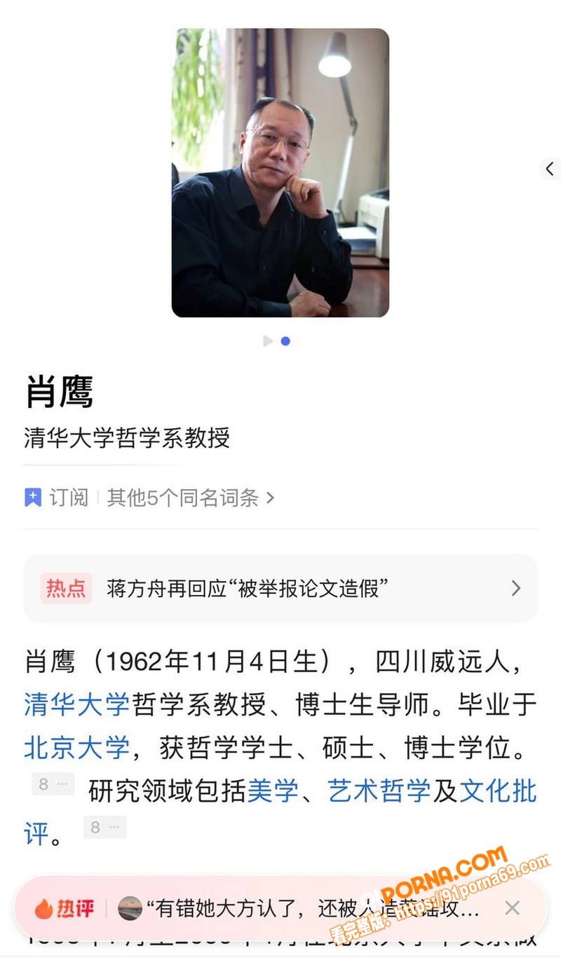 清华教授 肖鹰 实名举报...（36）