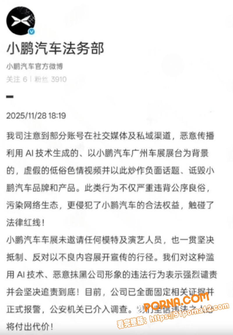 小鹏车展不雅视频疯传 女...（7）