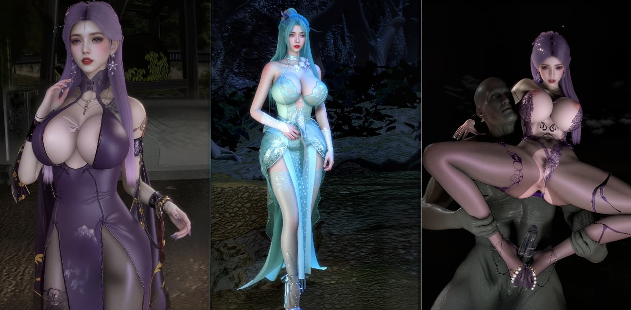 国漫《琼明神女录》的巨乳女主 陈嘉静 被迫和小鬼做爱 淫荡画面不忍直视