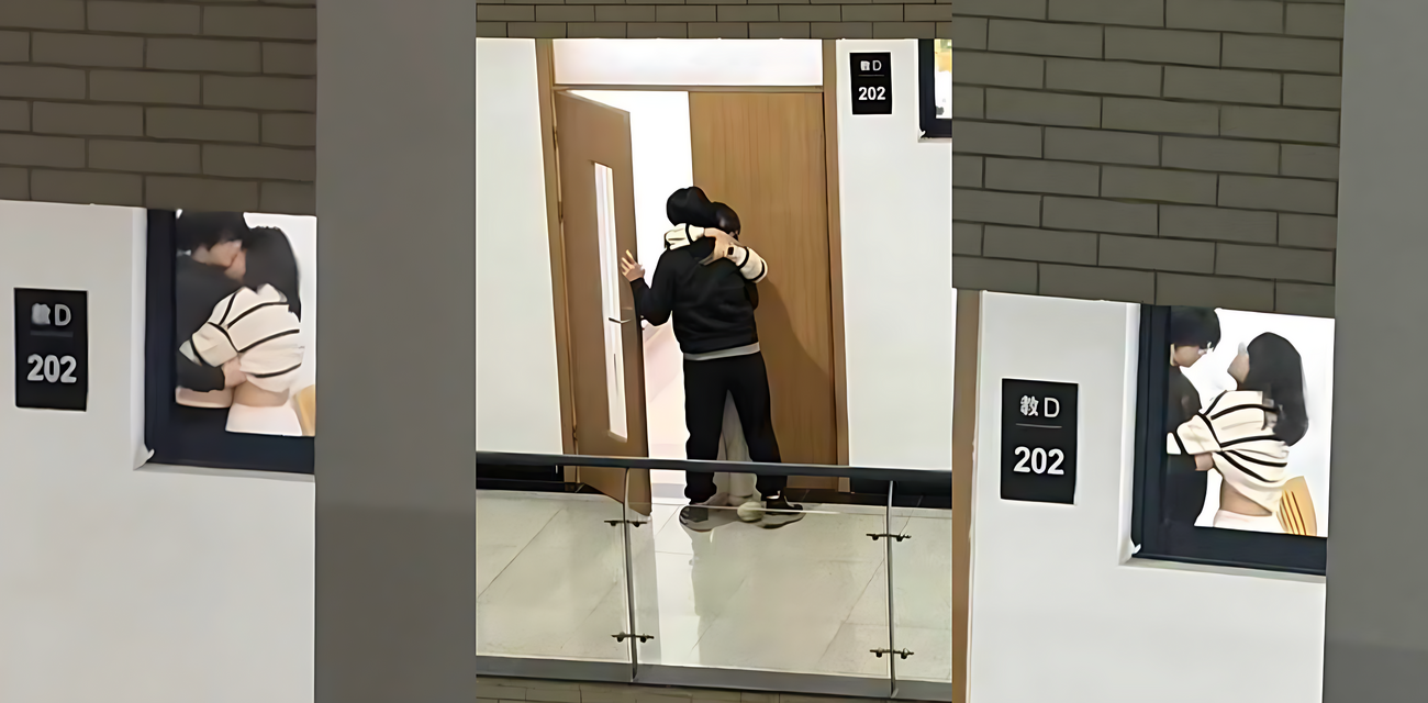 浙江中医药大学教室后排激情上演 女大学生拉男友亲热揉胸娇喘 被对面楼偷拍全过程！